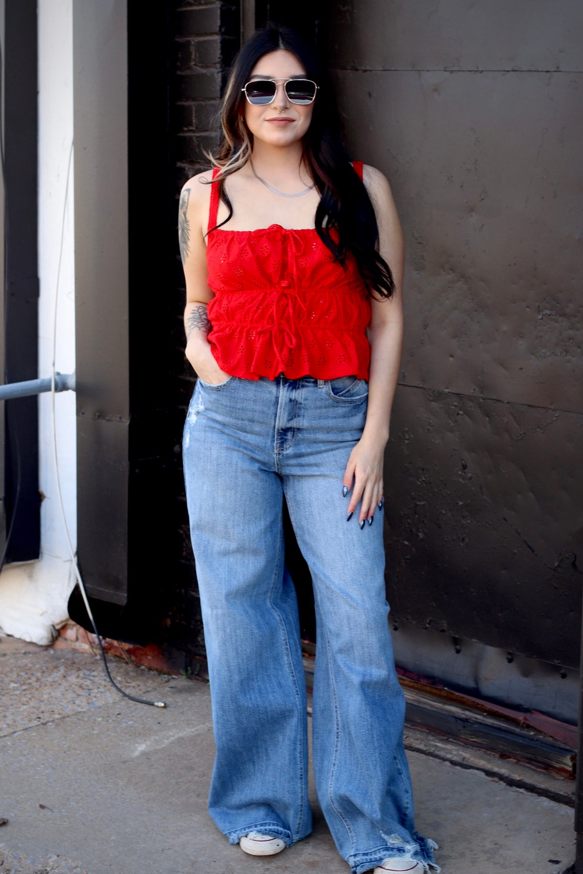 Too Cute To Handle Tank Top in Red