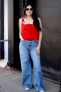 Too Cute To Handle Tank Top in Red