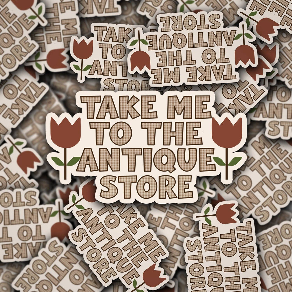 Take Me To The Antique Store Sticker