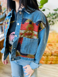 Western Cropped Denim Jacket