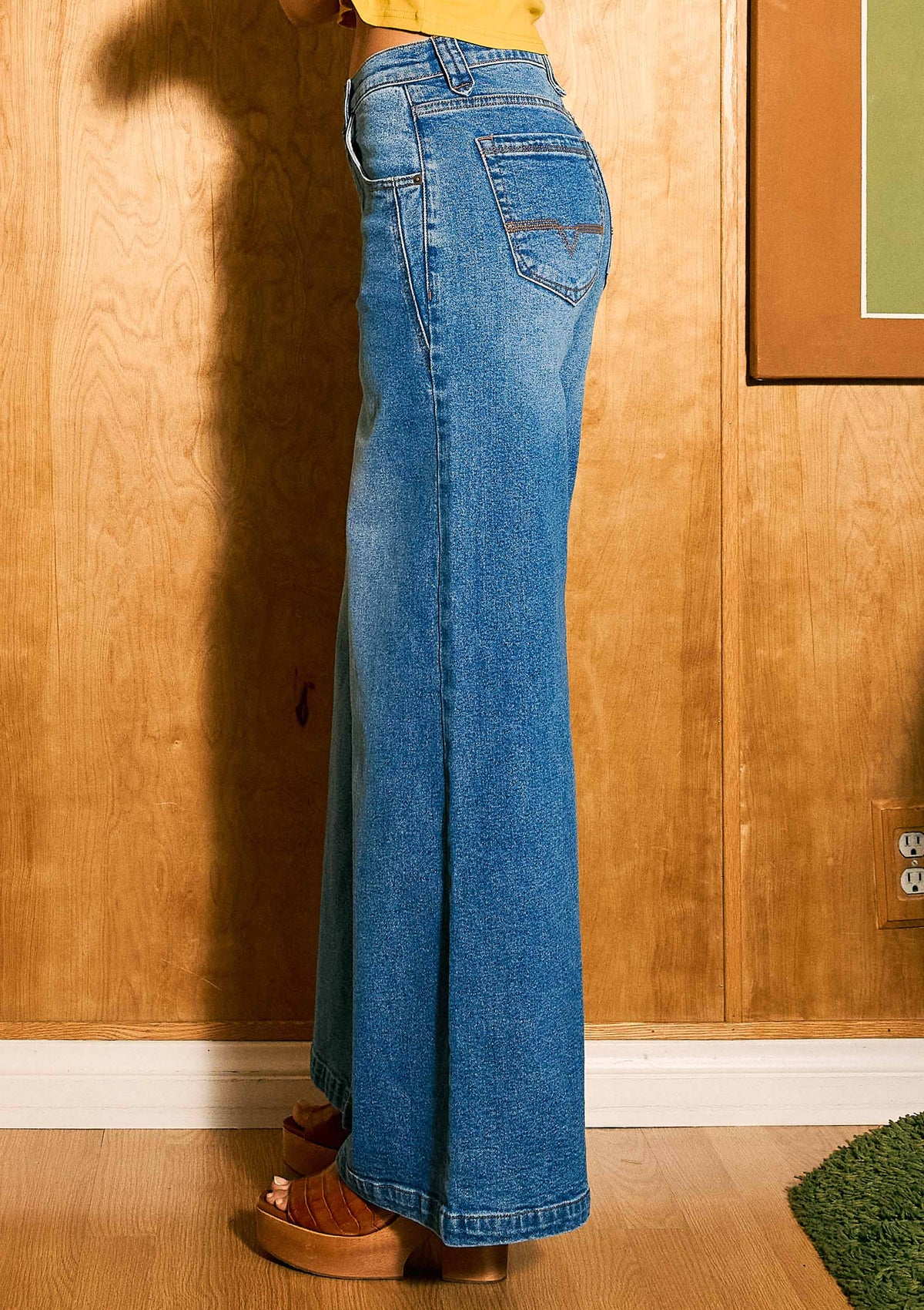 Low Rise Palazzo Jeans