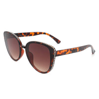 Chic Oversized Cat-Eye Rhinestone Sunglasses