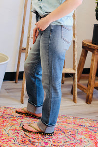 Carrie Cuffed Medium Wash Jeans