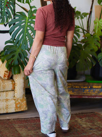 Camo Print Casual Knit Barrel Pants