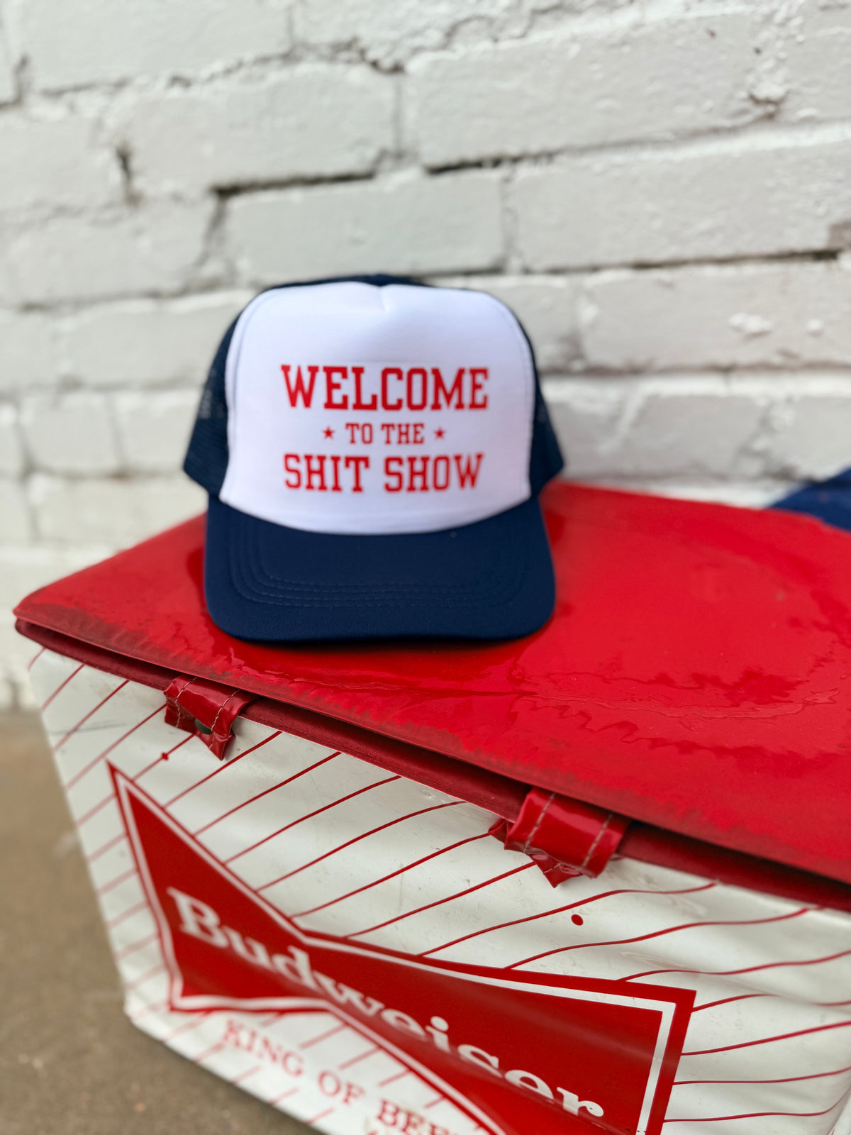 580 Trucker Hat + Welcome Navy