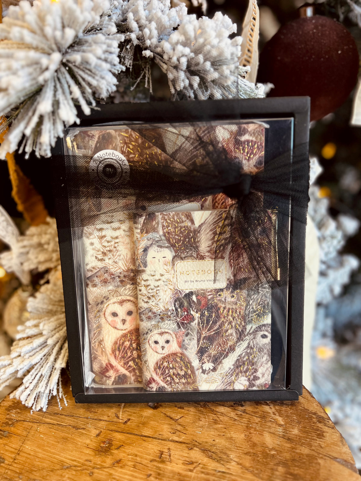 3 Piece Set -Owls - 2 Notebooks + Monaco Pen