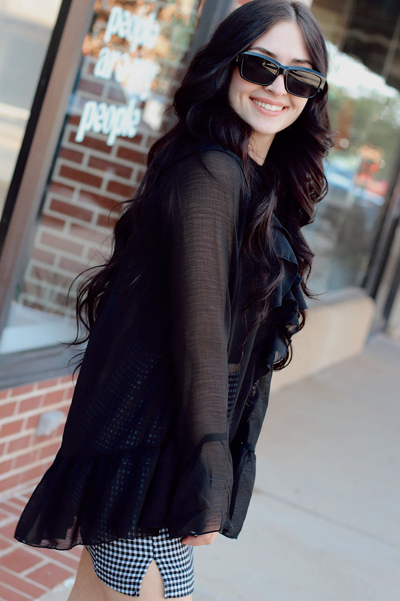 Tani Tunic Top + Black