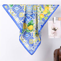 Lemon Silky Feel Bandana Scarf