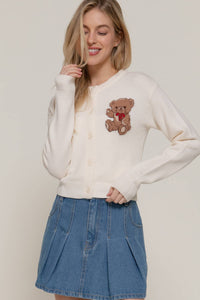 The Cutest Teddy Bear Cardigan