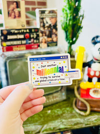 Just Another Millennial Trying To Survive Sticker