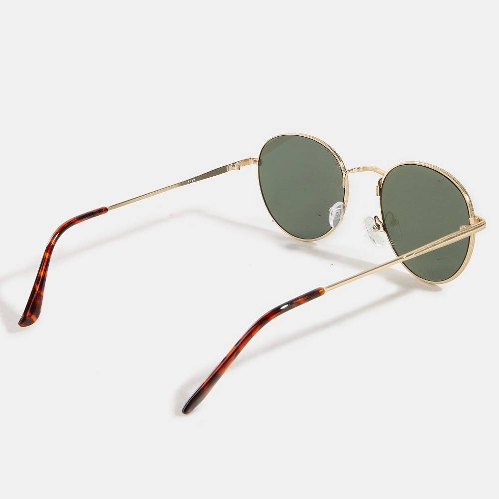 Thin Retro Round Sunglasses