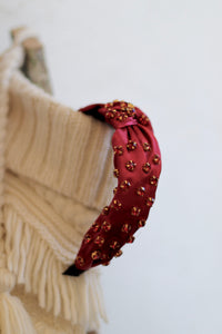 Satin Rhinestone Headband