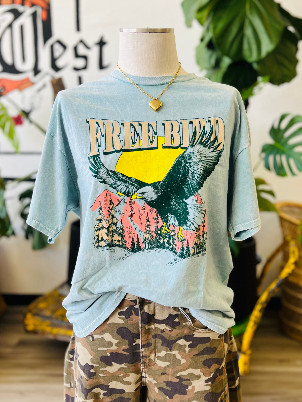 Freedom Teal Graphic Tee