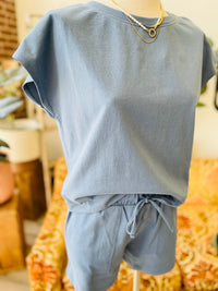 580 Friday Lounge Set in Blue