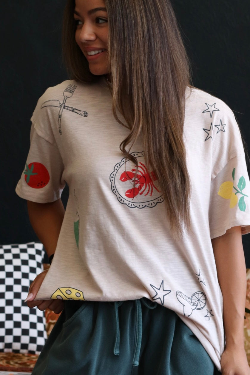 East Coast Vintage Seafood Graphic Tee