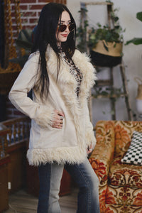 Penny Lane Shaggy Cream Jacket