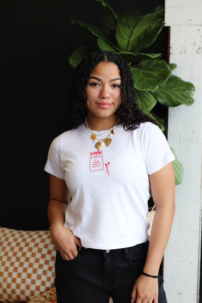 Matchbox White Casual Tee