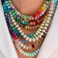 Natural Stone Colorful Beaded Necklace