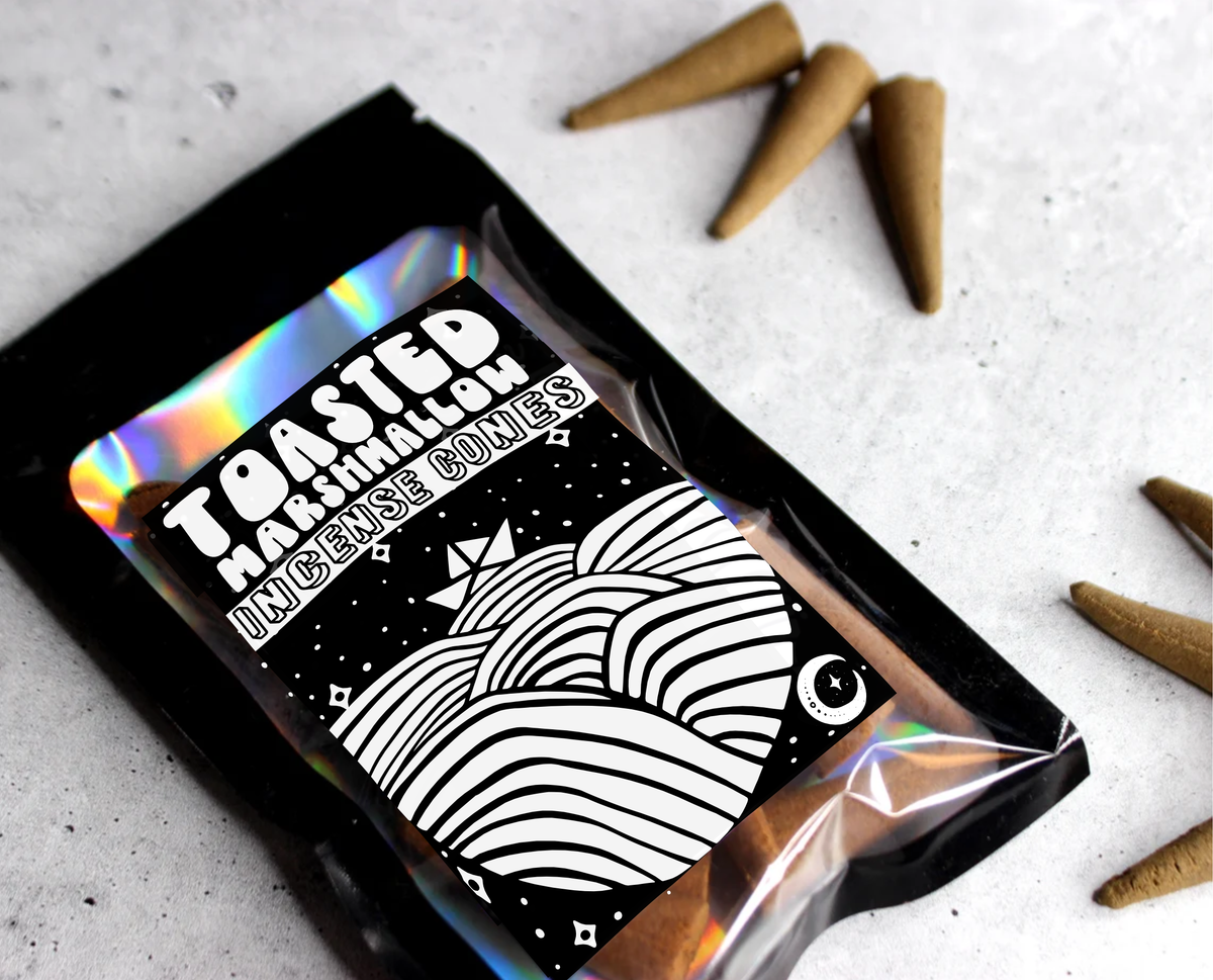 TOASTED MARSHMALLOW Incense Cone | Hand poured | Extra Large