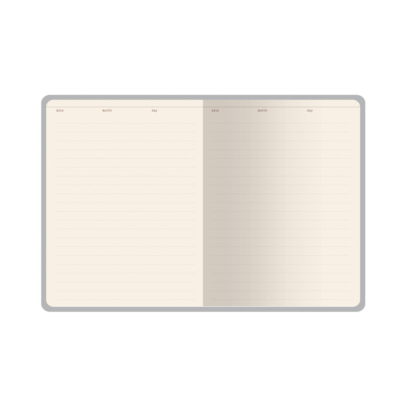 A6 Mini Vegan Leather Hardcover Daily Planner