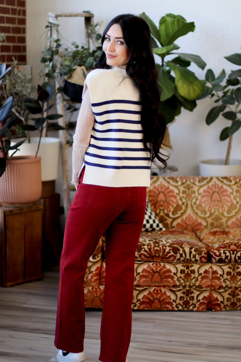 Crimson Pocket Pants