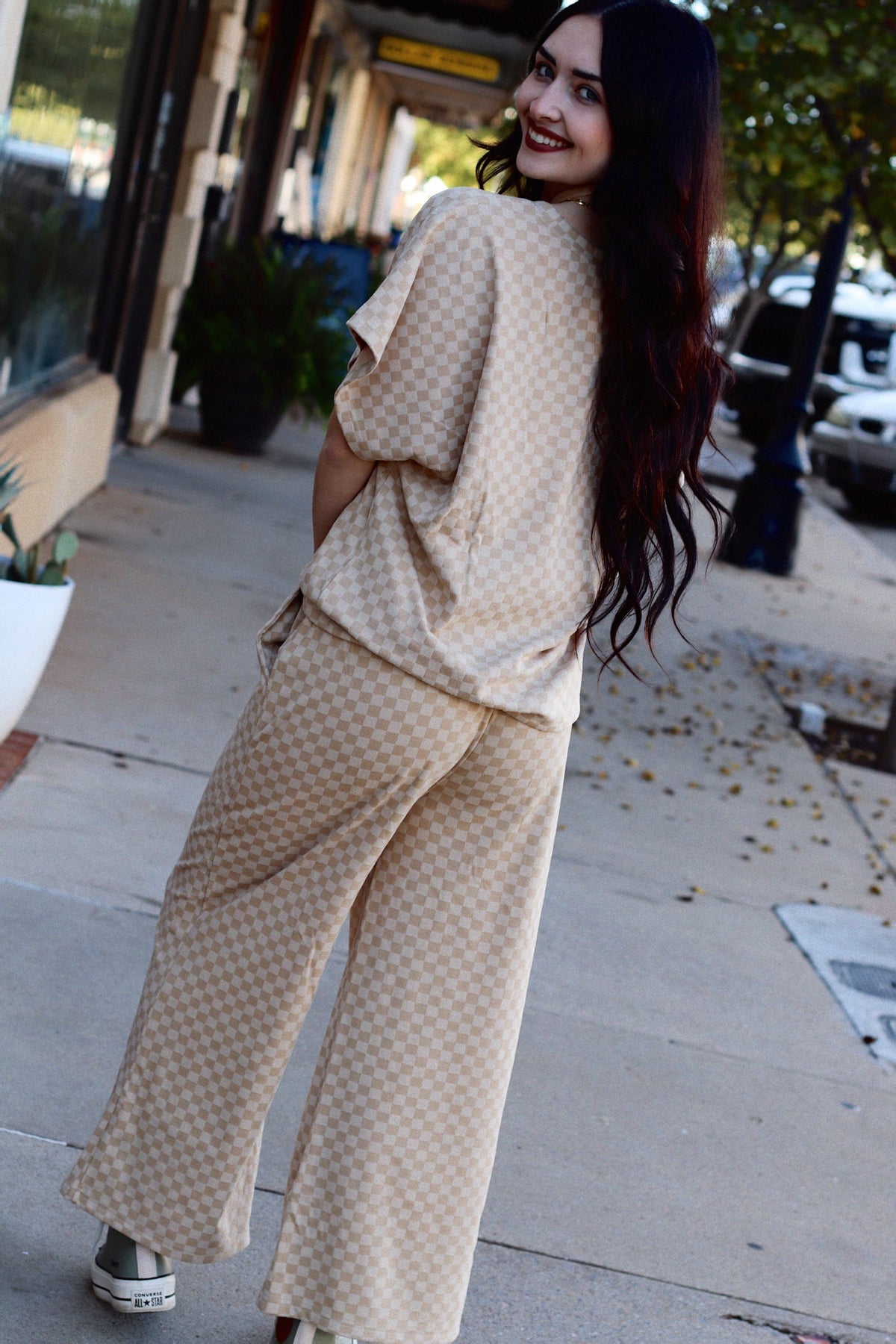 Tatum Cropped Wide Leg Pants + Tan