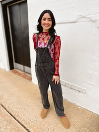 Morgan Washed Relaxed Fit Overalls