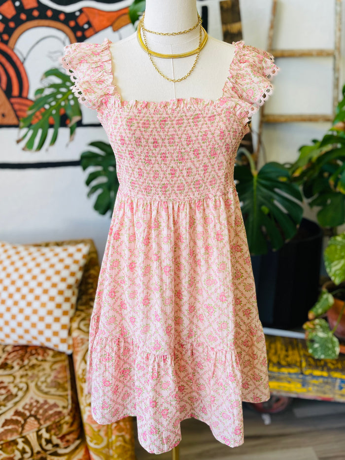 Tiana Mini Dress in Pink