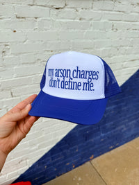 580 Trucker Hat + Blue Arson