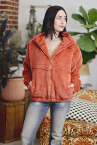 Apricot Faux Fur Jacket