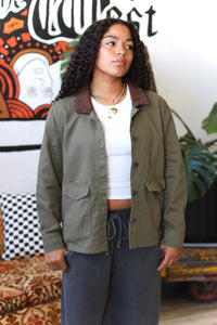 Working Girl Barn Jacket + Olive