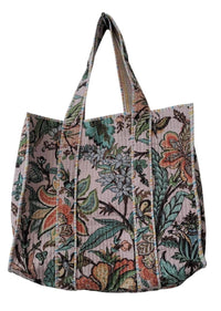 Botanical Quilted Tote Bag