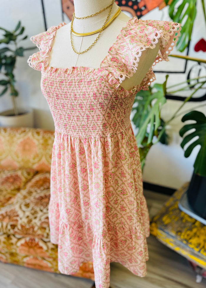 Tiana Mini Dress in Pink