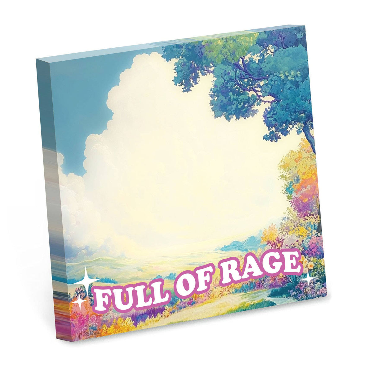 Full of Rage - Funny Sticky Note Pad