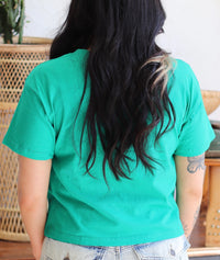580 Basic Crop Tee + Green