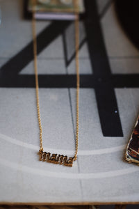 18K Gold Plated Mama Necklace