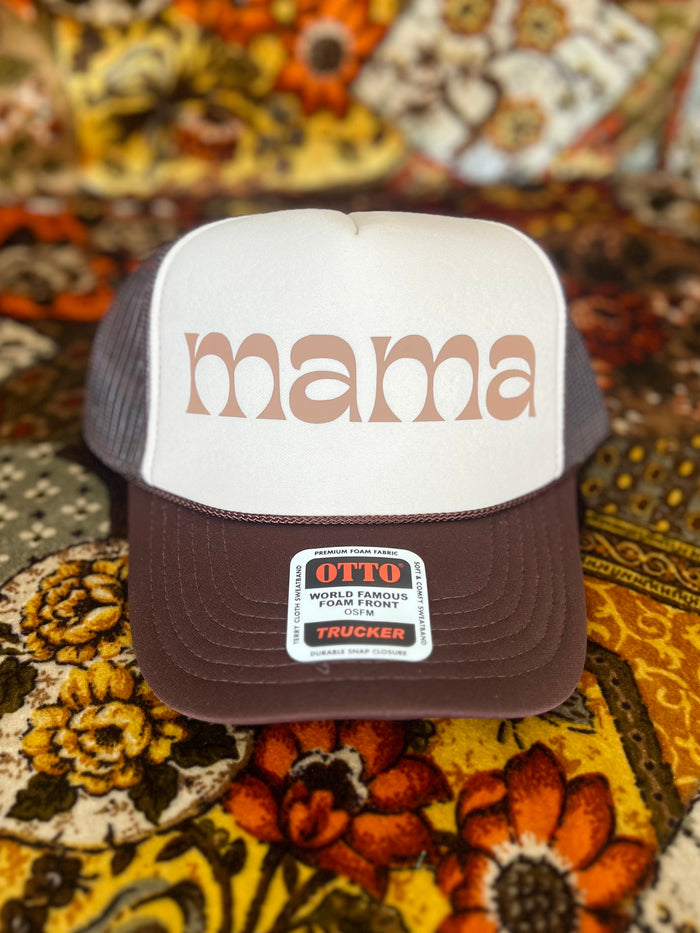 580 Trucker Hat + Tan/Brown Mama