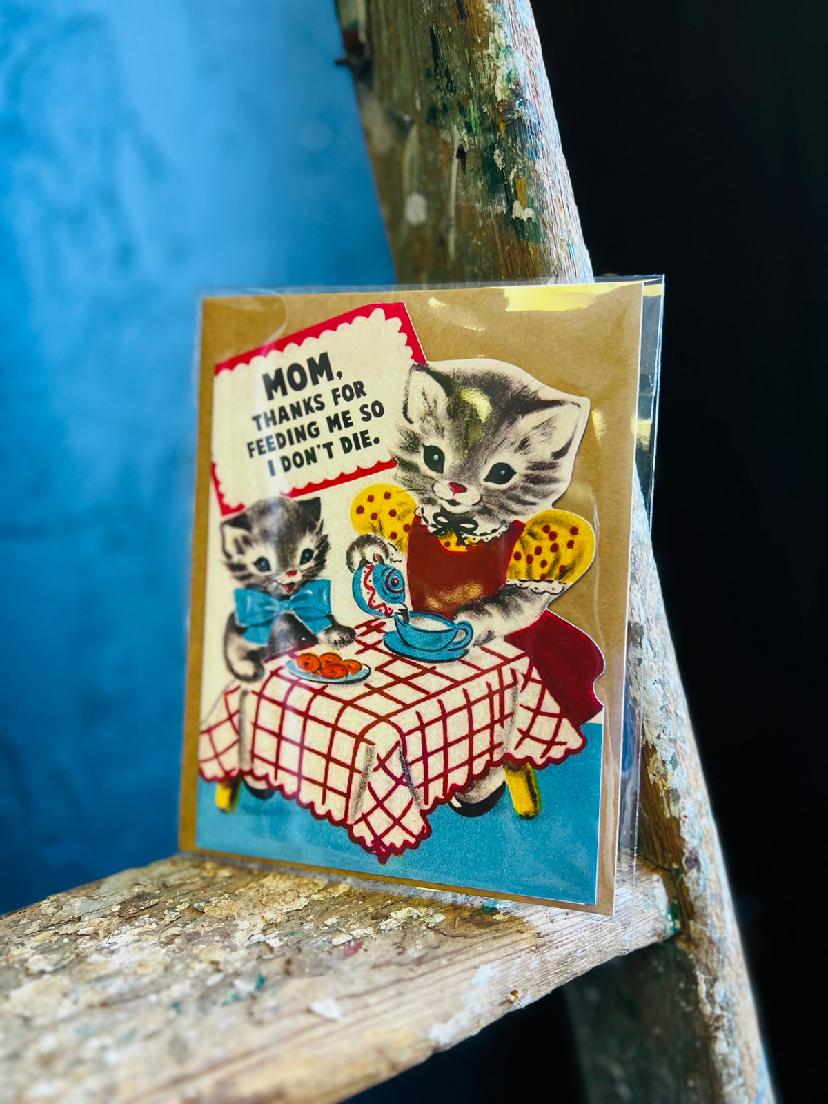 Funny Mother’s Card - Thanks for Feeding Me So I Don’t Die