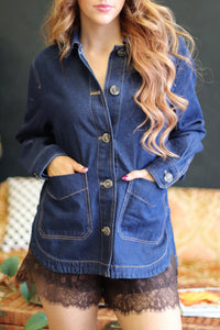 Meredith Dark Wash Denim Jacket