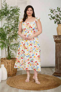 Curve + Spring Garden Midi Dress