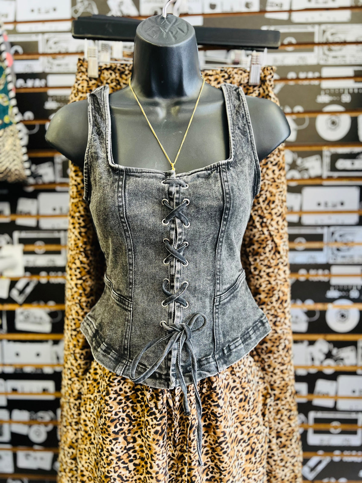Y'allternative Lace Up Top