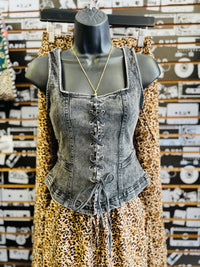 Y'allternative Lace Up Top