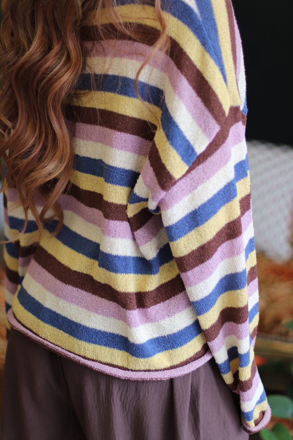 Kathleen Colorful Striped Sweater