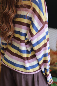 Kathleen Colorful Striped Sweater