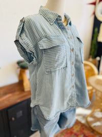 Ina Striped Button Down