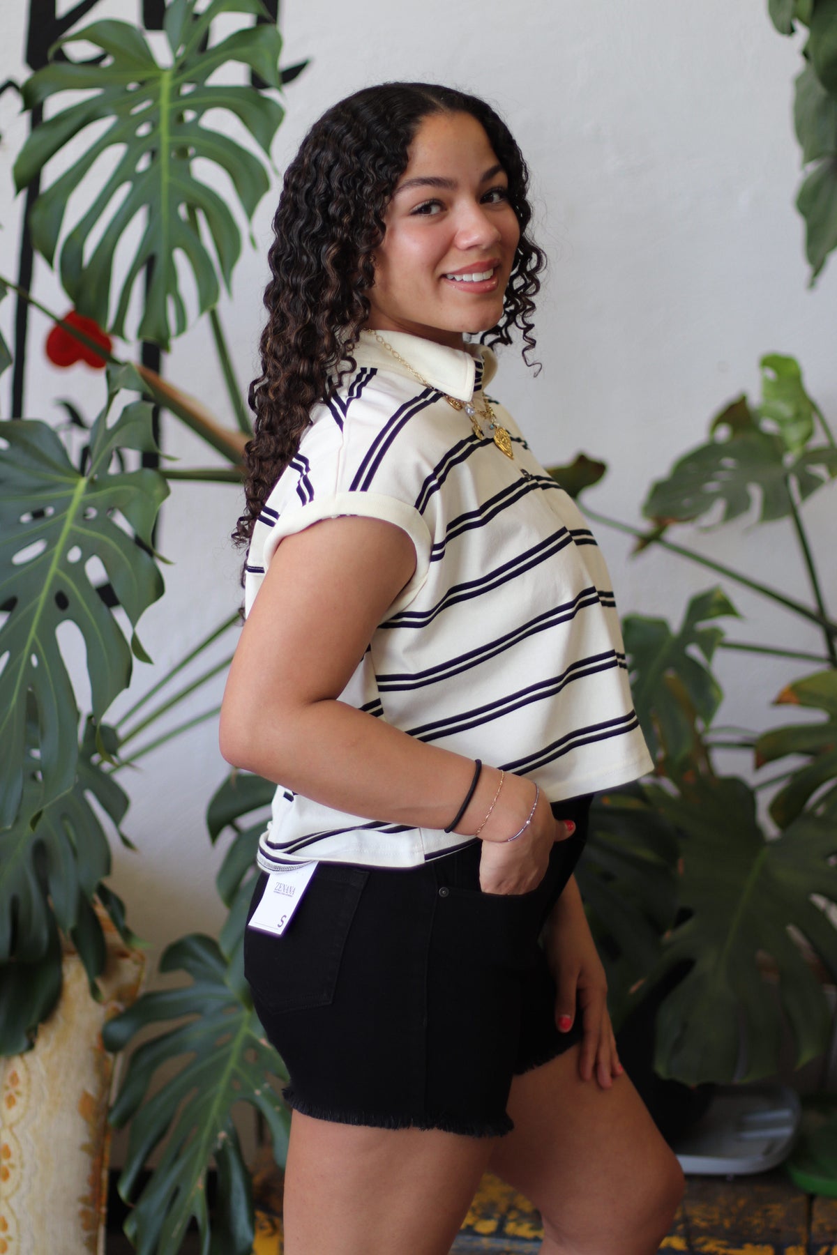 Josie Collared Boxy Top