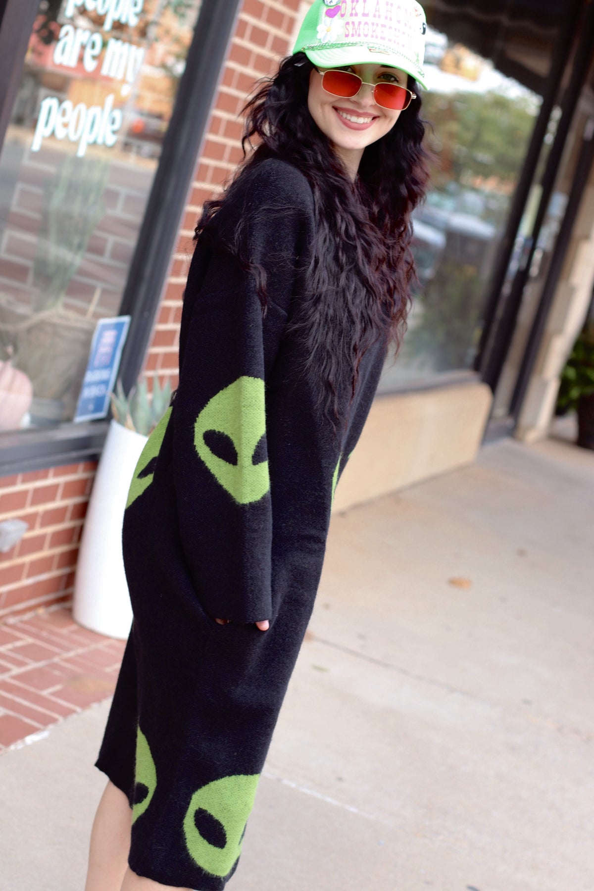 Out There Alien Sweater Dress