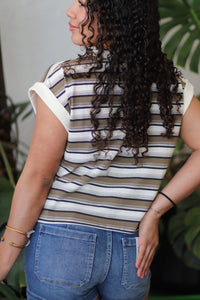 Vicki Striped Knit Top