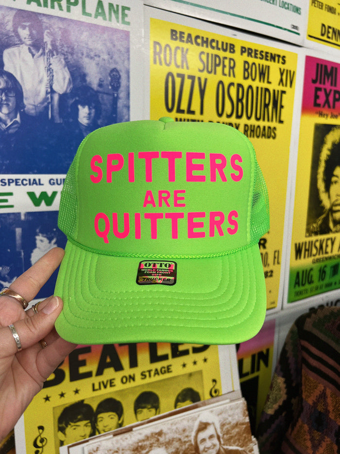 580 Trucker + Quitters / Lime & Pink