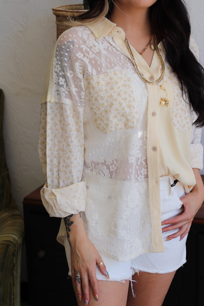 Buttercup Button Down Top